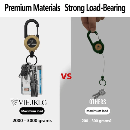 Retractable Carabiner Keychain