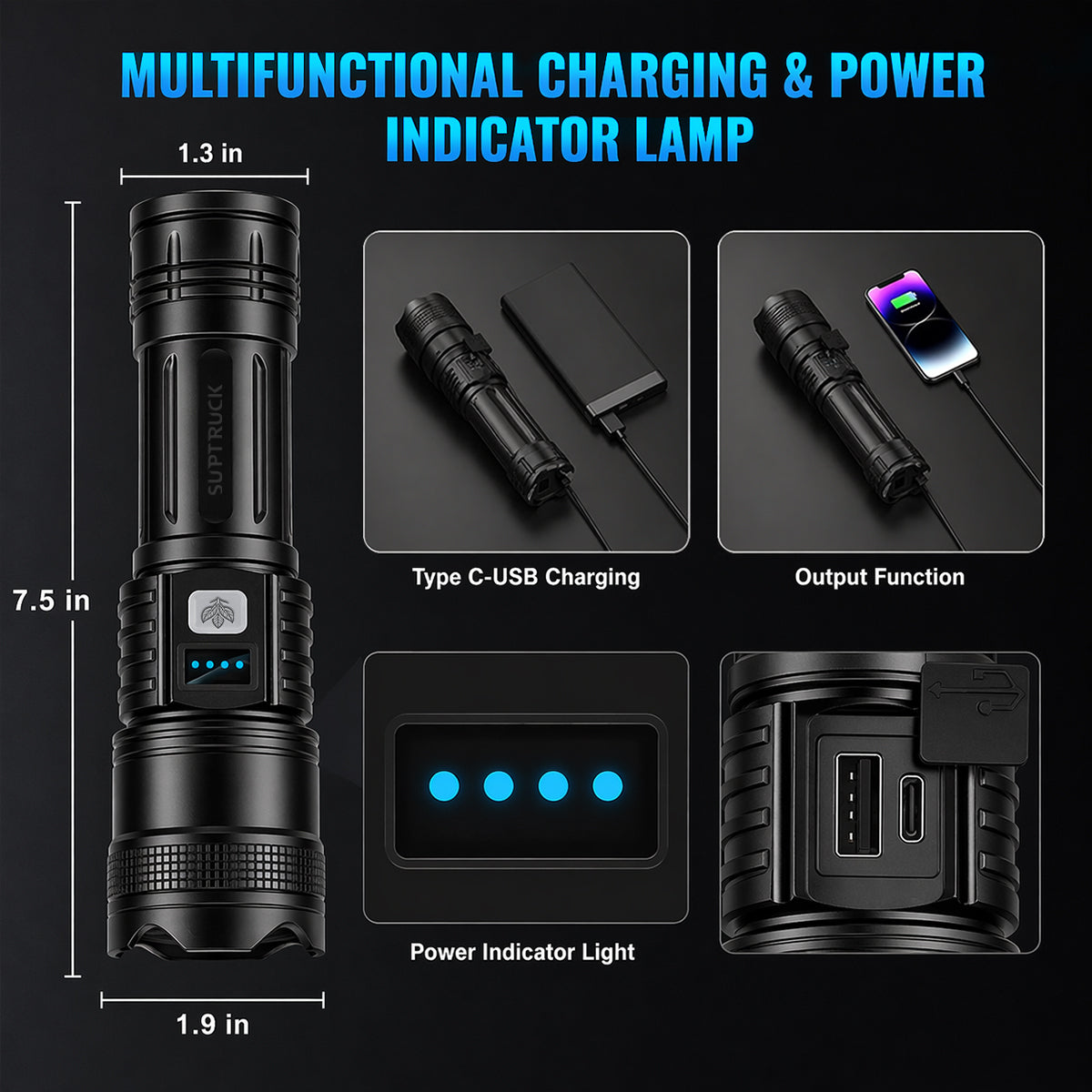 EXCLUSIVE SALE 70% OFF 🔥Ver 2026 Super Bright Ultimate Survival Flashlight|2M+ Sold Worldwide ️🏆80X Brighter Beam|120-Hour Battery |Advanced COB LEDs
