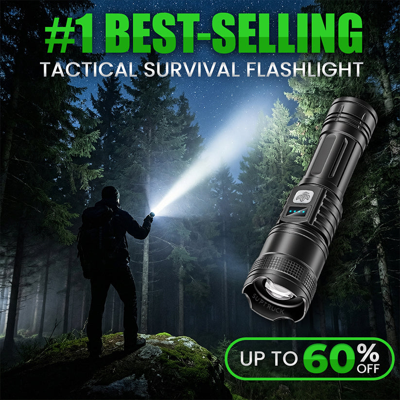 EXCLUSIVE SALE 70% OFF 🔥Ver 2026 Super Bright Ultimate Survival Flashlight|2M+ Sold Worldwide ️🏆80X Brighter Beam|120-Hour Battery |Advanced COB LEDs