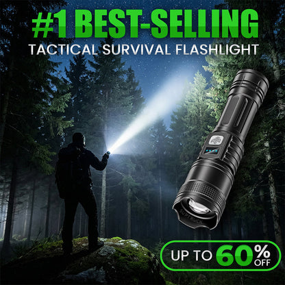EXCLUSIVE SALE 70% OFF 🔥Ver 2026 Super Bright Ultimate Survival Flashlight|2M+ Sold Worldwide ️🏆80X Brighter Beam|120-Hour Battery |Advanced COB LEDs