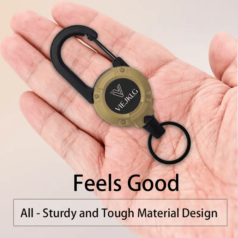 Retractable Carabiner Keychain
