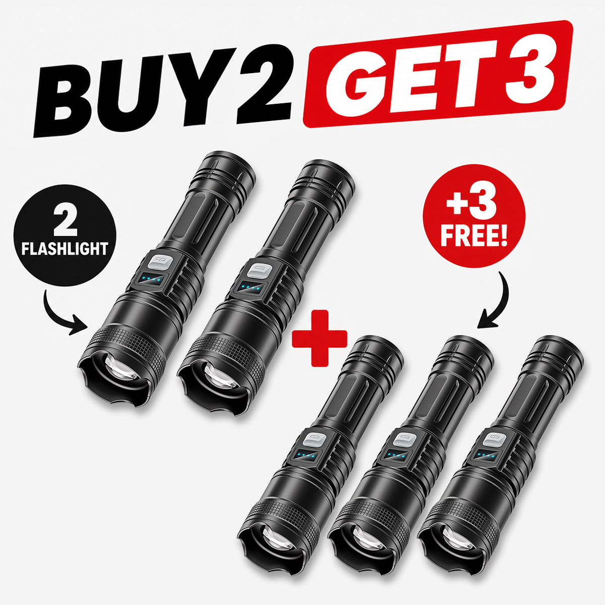 Super Bright Survival Flashlight