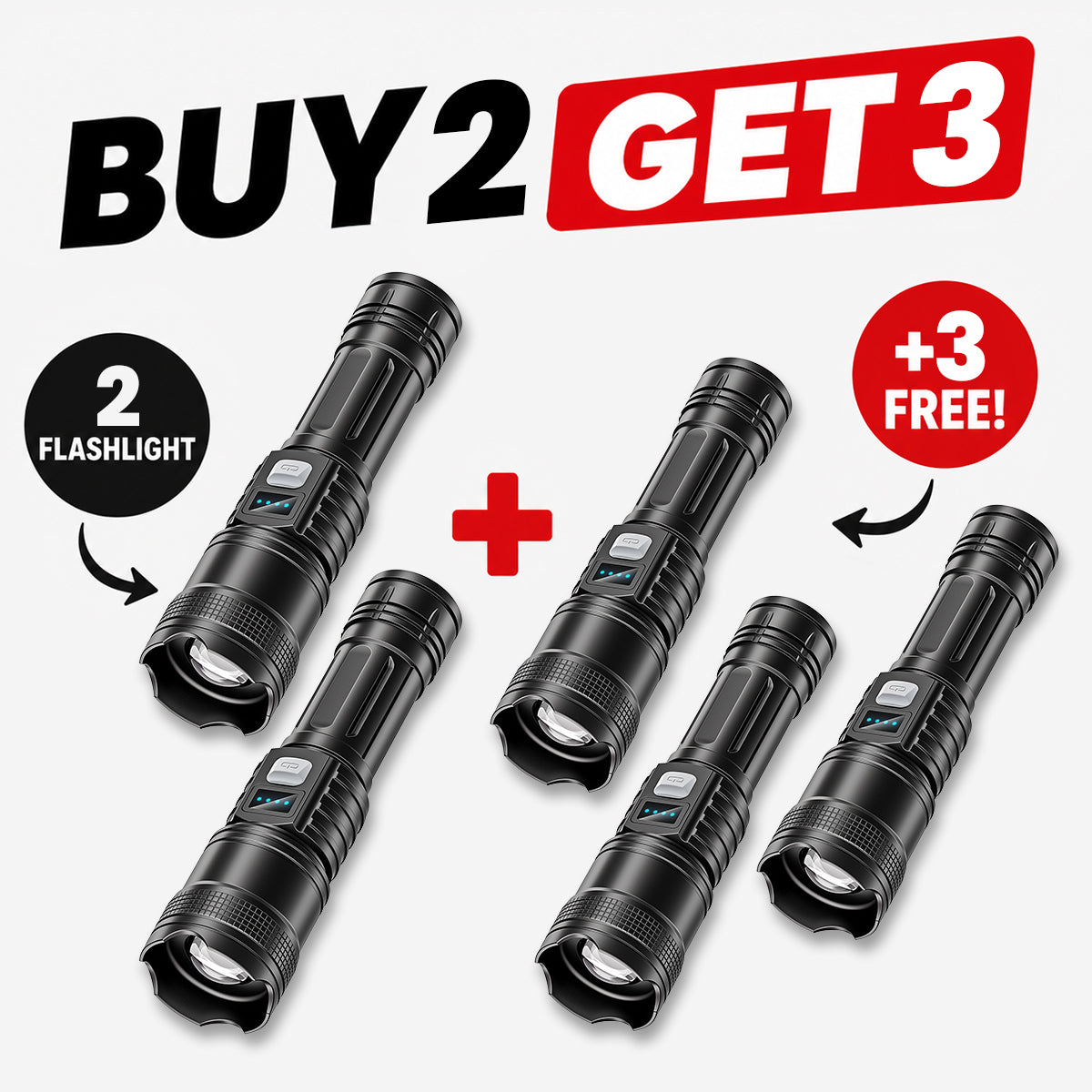 Super Bright Survival Flashlight