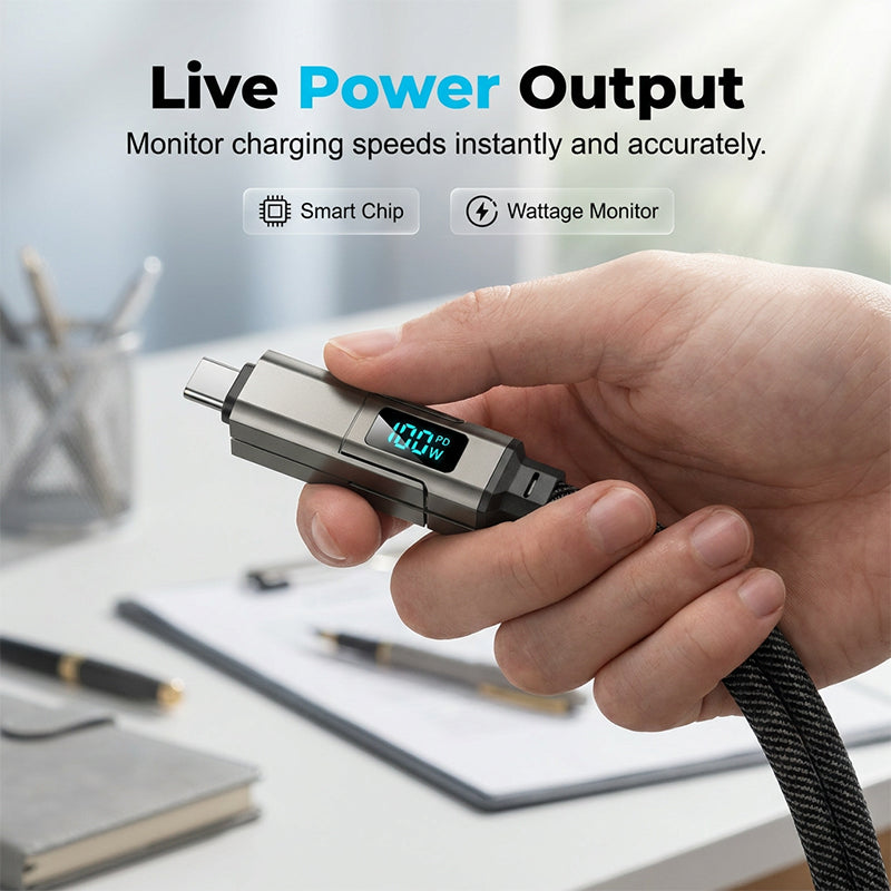 Charging Cable with Digital Display