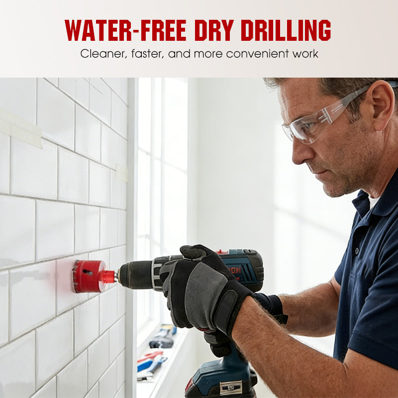 Dry Drilling Hole Saw Kit
